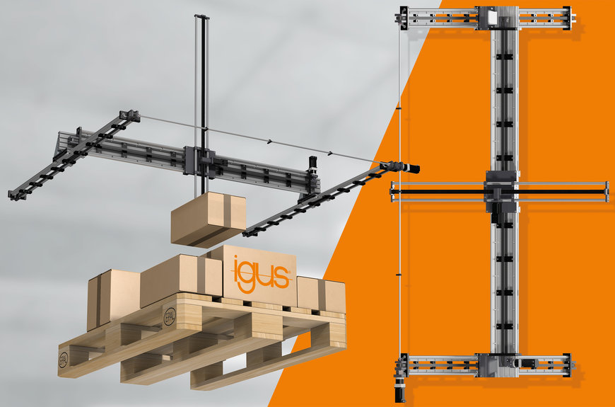 Automatización XXL: robot paletizador DIY de igus a un precio reducido